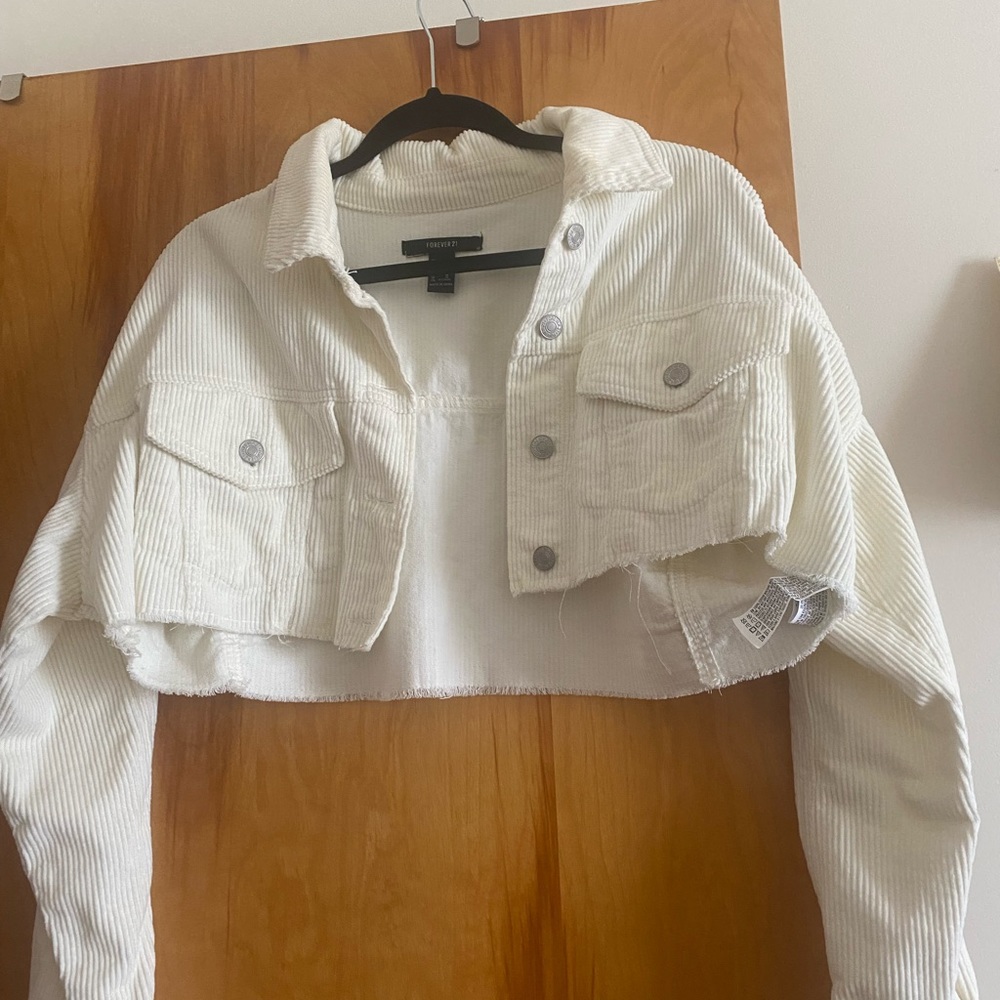 Forever21 Cropped Corduroy Jacket
